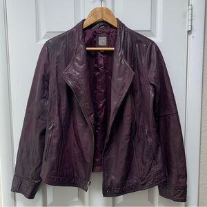 J. Jill Women moto leather jacket